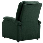 Fauteuil inclinable électrique Vert foncé Tissu – Image 4