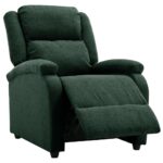 Fauteuil inclinable électrique Vert foncé Tissu – Image 5