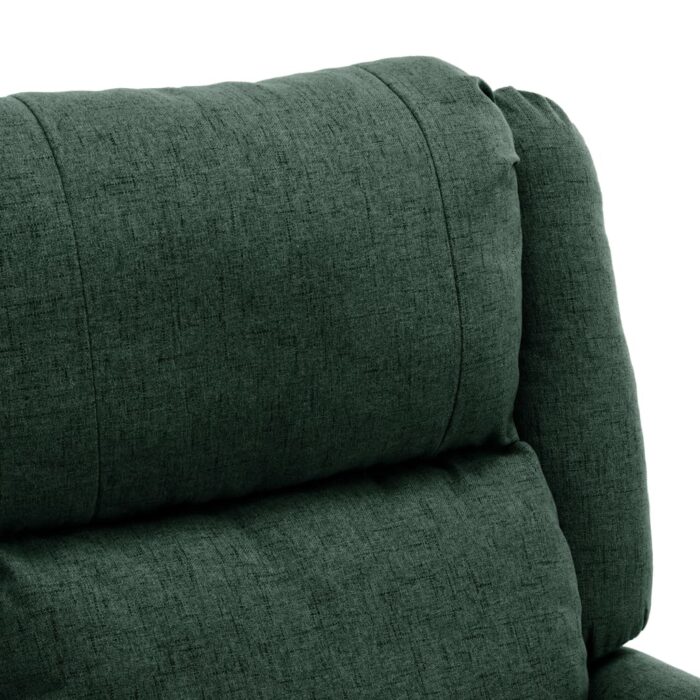 Fauteuil inclinable électrique Vert foncé Tissu – Image 7