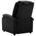 Fauteuil électrique de massage Noir Tissu – Image 4