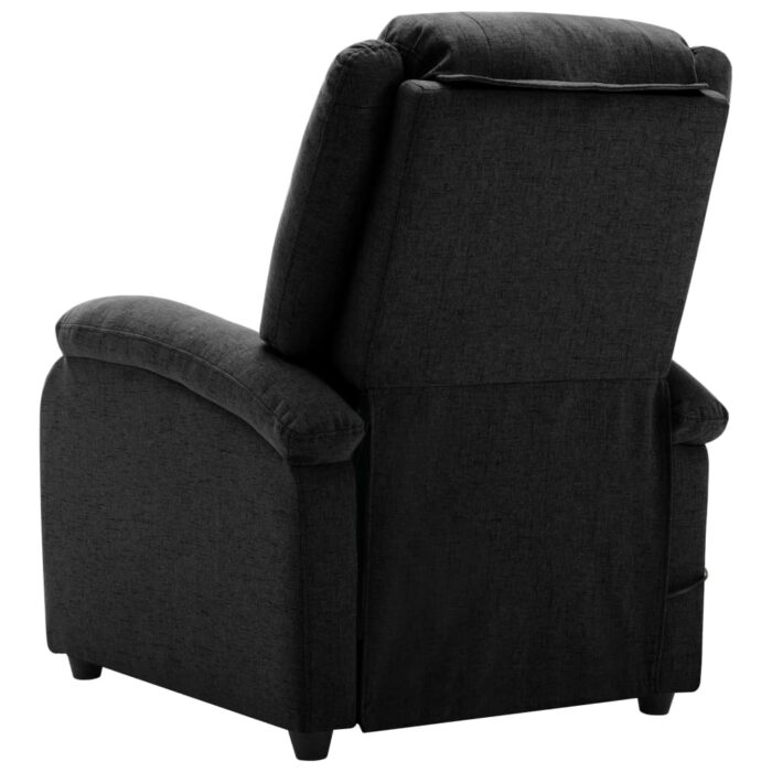 Fauteuil électrique de massage Noir Tissu – Image 4