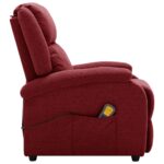 Fauteuil électrique de massage Bordeaux Tissu – Image 3