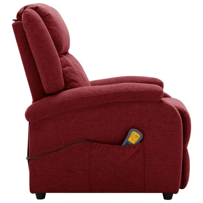 Fauteuil électrique de massage Bordeaux Tissu – Image 3