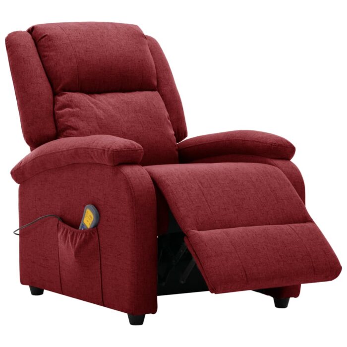Fauteuil électrique de massage Bordeaux Tissu – Image 5