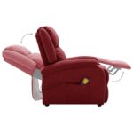 Fauteuil électrique de massage Bordeaux Tissu – Image 6