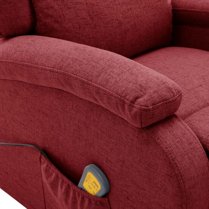 Fauteuil électrique de massage Bordeaux Tissu – Image 7