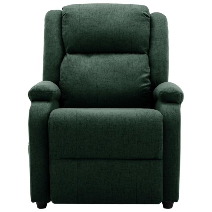 Fauteuil électrique de massage Vert foncé Tissu – Image 2