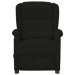 Fauteuil inclinable électrique noir velours – Image 2