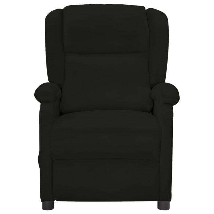Fauteuil inclinable électrique noir velours – Image 2