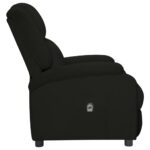 Fauteuil inclinable électrique noir velours – Image 3