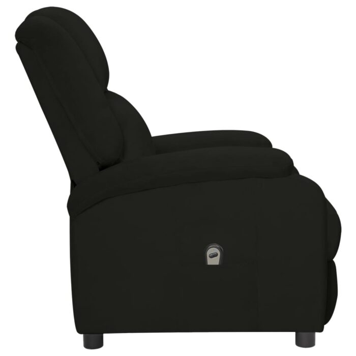 Fauteuil inclinable électrique noir velours – Image 3