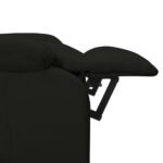 Fauteuil inclinable électrique noir velours – Image 6
