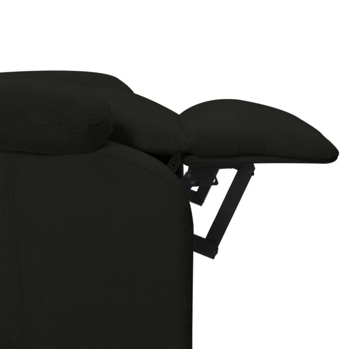 Fauteuil inclinable électrique noir velours – Image 6
