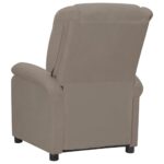 Fauteuil électrique de massage Gris clair velours – Image 5