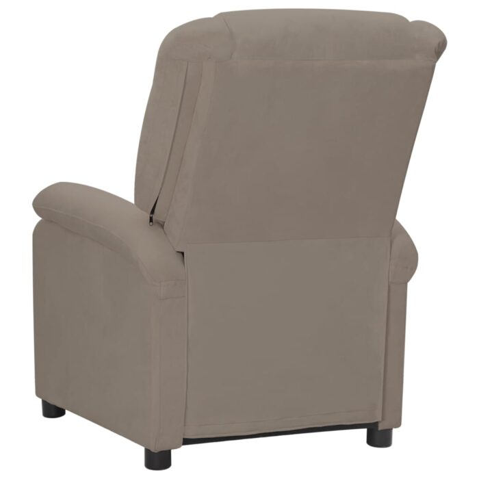 Fauteuil électrique de massage Gris clair velours – Image 5