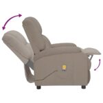 Fauteuil électrique de massage Gris clair velours – Image 6