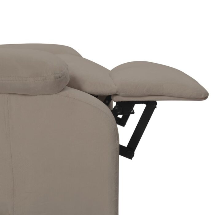 Fauteuil électrique de massage Gris clair velours – Image 9