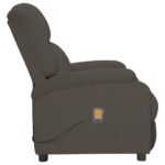 Fauteuil électrique de massage Gris foncé velours – Image 3