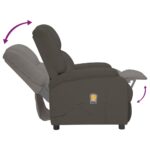 Fauteuil électrique de massage Gris foncé velours – Image 6