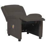 Fauteuil électrique de massage Gris foncé velours – Image 7