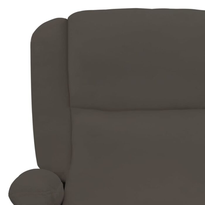 Fauteuil électrique de massage Gris foncé velours – Image 8