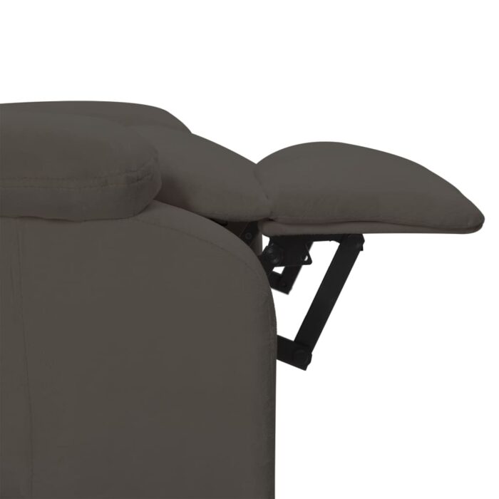 Fauteuil électrique de massage Gris foncé velours – Image 9