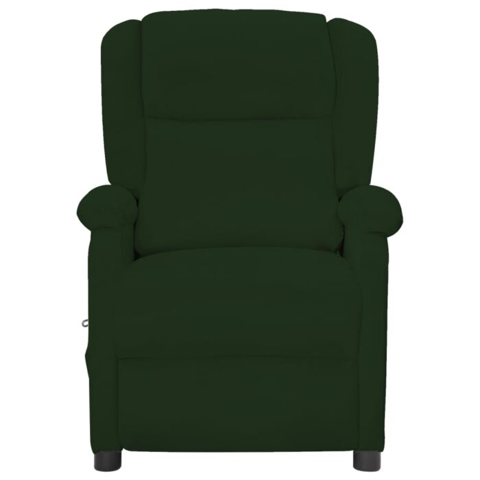 Fauteuil électrique de massage Vert foncé velours – Image 2