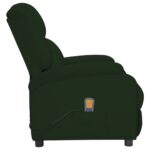 Fauteuil électrique de massage Vert foncé velours – Image 3