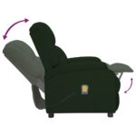 Fauteuil électrique de massage Vert foncé velours – Image 6
