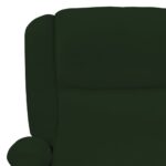 Fauteuil électrique de massage Vert foncé velours – Image 8