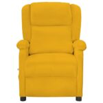Fauteuil électrique de massage Jaune Velours – Image 2