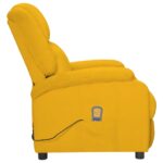 Fauteuil électrique de massage Jaune Velours – Image 3