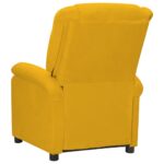 Fauteuil électrique de massage Jaune Velours – Image 5