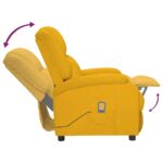 Fauteuil électrique de massage Jaune Velours – Image 6
