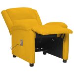 Fauteuil électrique de massage Jaune Velours – Image 7