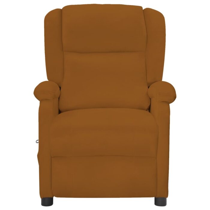 Fauteuil électrique de massage Marron Velours – Image 2