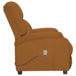 Fauteuil électrique de massage Marron Velours – Image 3