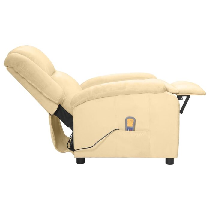 Fauteuil électrique de massage Crème Velours – Image 4