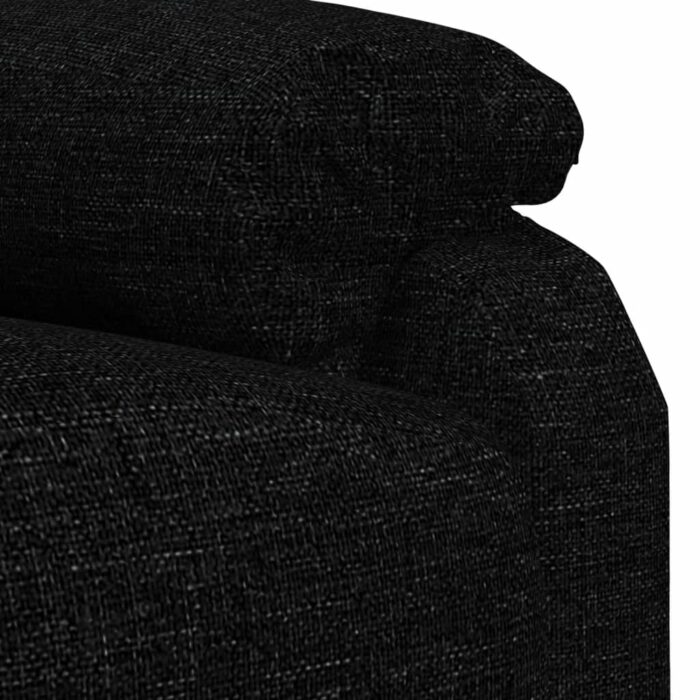 Fauteuil inclinable électrique Noir Tissu – Image 6
