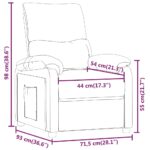 Fauteuil inclinable électrique Vert foncé Tissu – Image 10