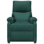 Fauteuil inclinable électrique Vert foncé Tissu – Image 2