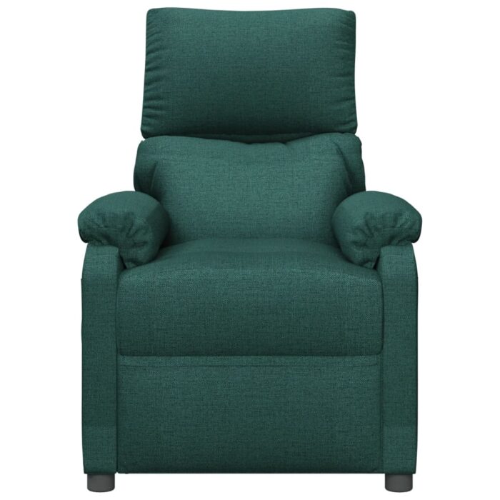 Fauteuil inclinable électrique Vert foncé Tissu – Image 2