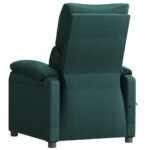 Fauteuil inclinable électrique Vert foncé Tissu – Image 4