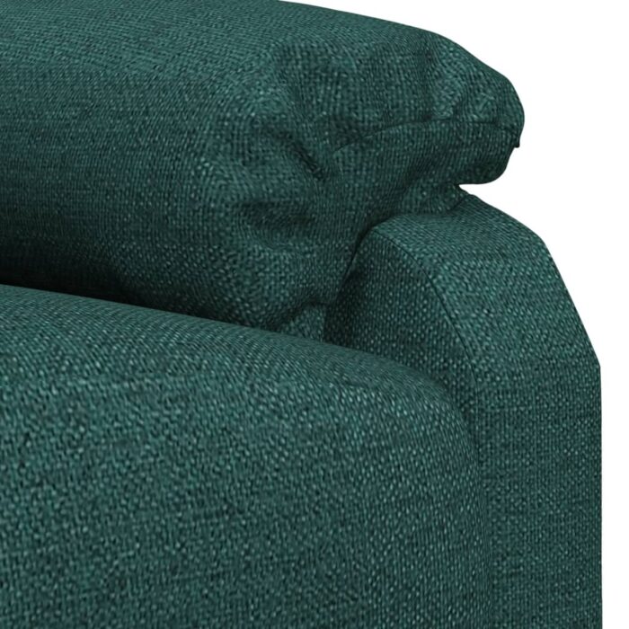 Fauteuil inclinable électrique Vert foncé Tissu – Image 6
