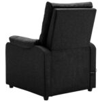 Fauteuil électrique de massage Noir Tissu – Image 4