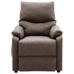 Fauteuil électrique de massage Taupe Tissu – Image 2