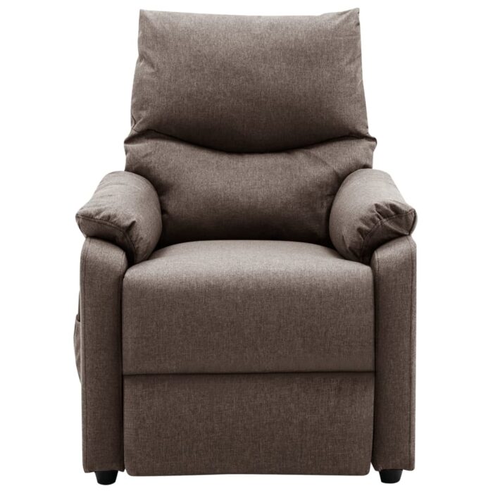 Fauteuil électrique de massage Taupe Tissu – Image 2