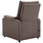Fauteuil électrique de massage Taupe Tissu – Image 4