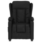 Fauteuil inclinable électrique Noir Similicuir – Image 2