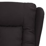 Fauteuil électrique de massage Noir Similicuir – Image 4
